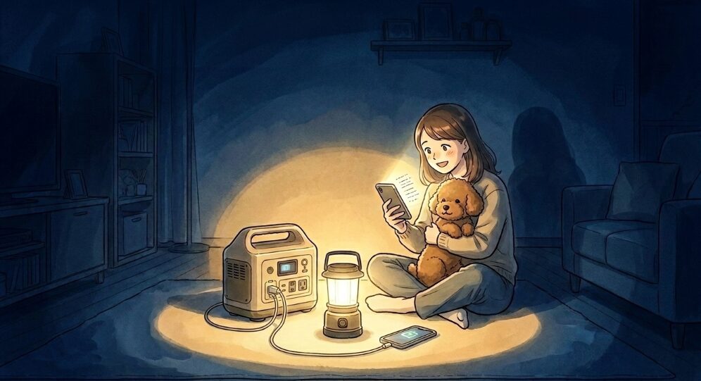 スマホ充電と夜間の照明確保！最低限の安心を得るための容量の選び方