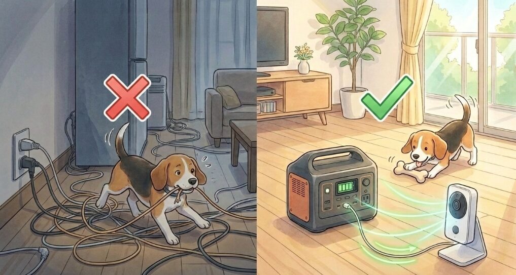 日常使いで節電＆コードレスな安全空間づくり