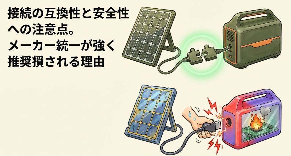 接続の互換性と安全性への注意点