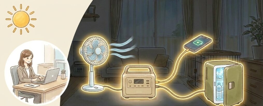 実体験で解説！停電時にポータブル電源で家電はどこまで使えるのか？
