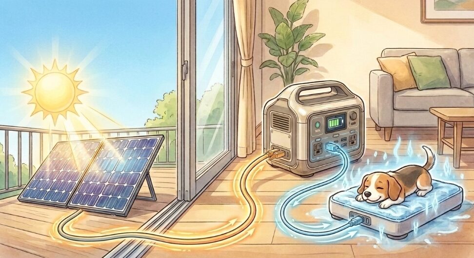 ソーラーパネルを使ったエコで自立した充電