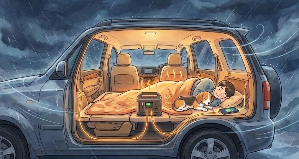 車中泊やアウトドア避難での快適な電源確保