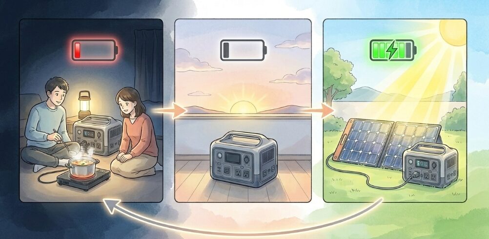 長期の停電でも安心