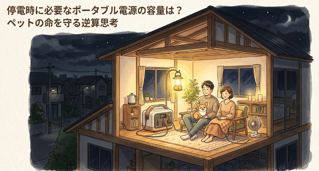 停電時に必要なポータブル電源の容量は？