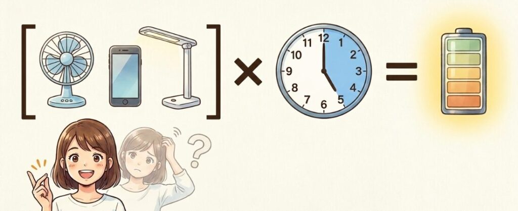1. 「使う家電」と「動かす時間」を具体的にイメージする