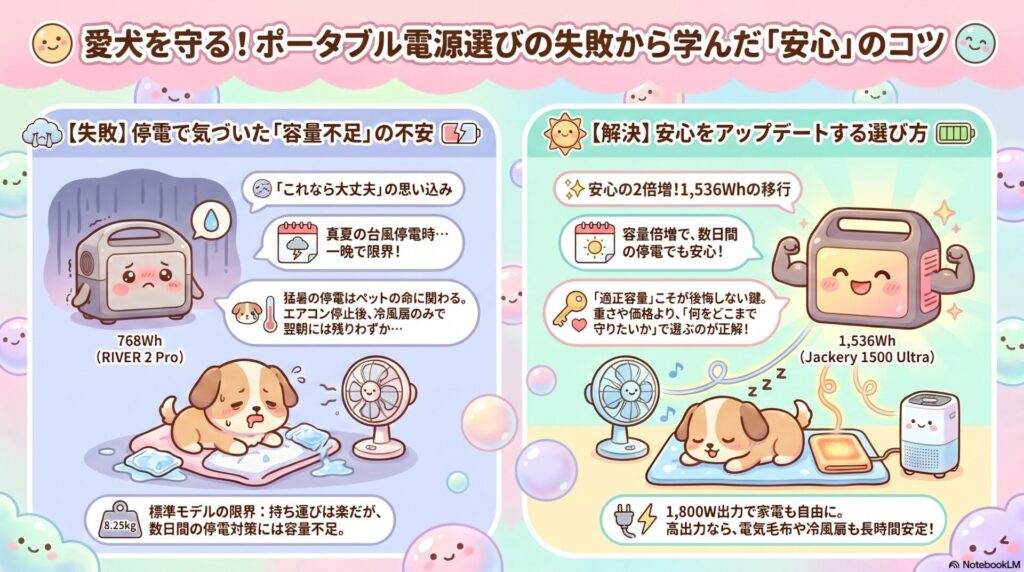 私のポータブル電源買い替えストーリー