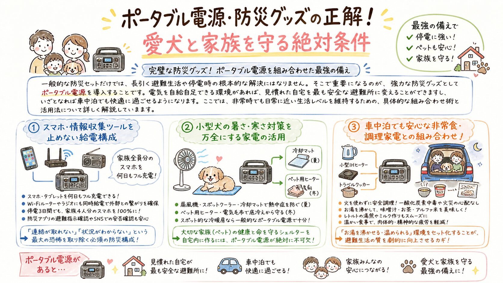 ポータブル電源・防災グッズ