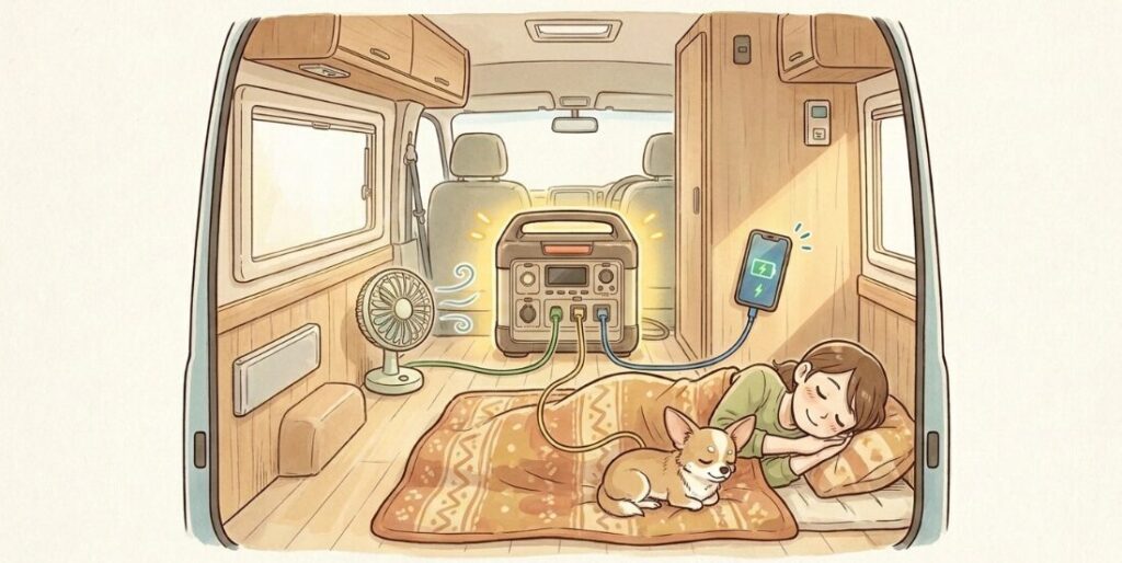 軽バン車中泊、ぶっちゃけ「これくらい」あれば足りる！