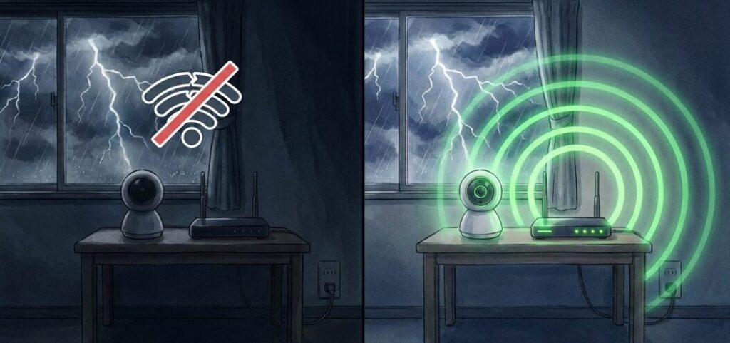 停電時でも見守りを継続できる防災対策