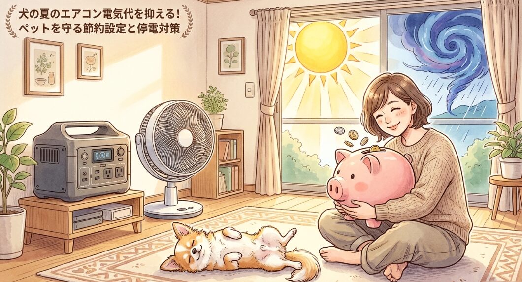犬の夏のエアコン電気代