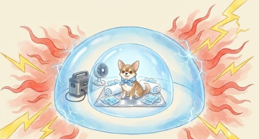万が一の停電から愛犬を守る防災対策