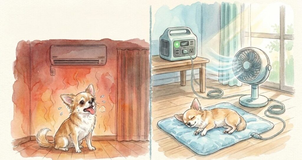 停電時にチワワの命を守る夏の暑さ対策