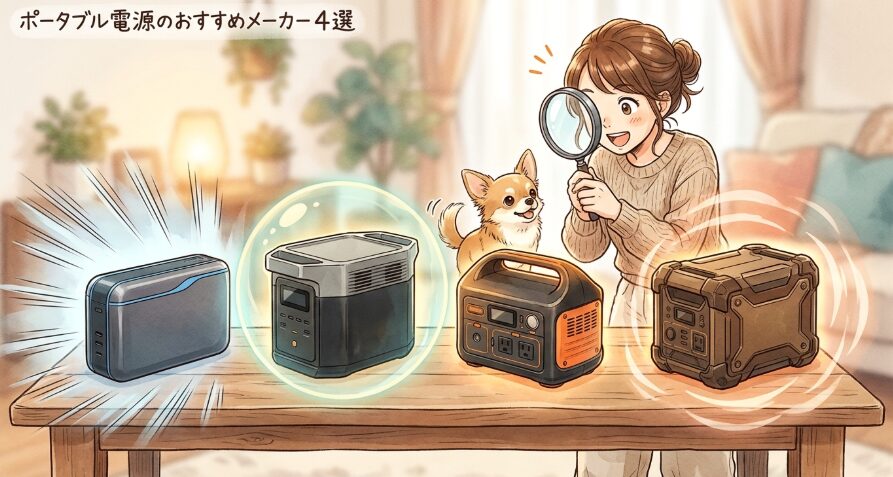 ポータブル電源のおすすめメーカー４選
