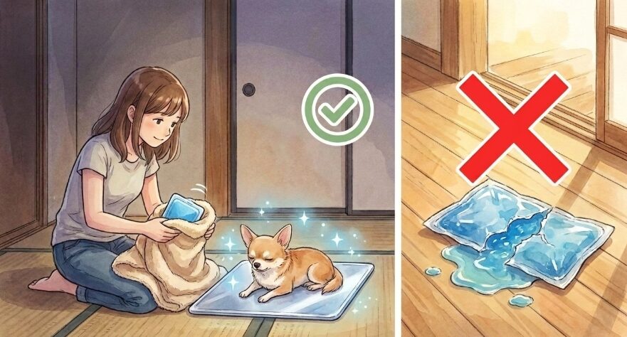 保冷剤と冷却マットの正しい使い方