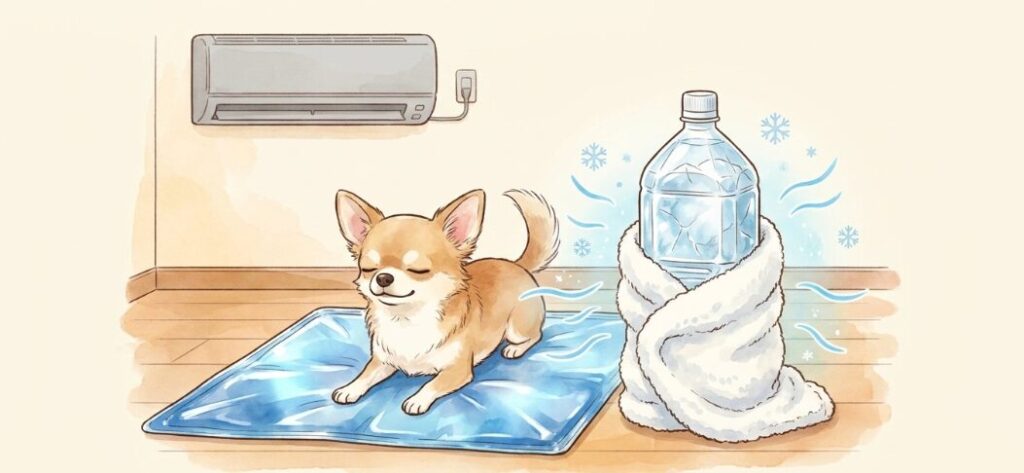 停電時に役立つペット用の冷却グッズ