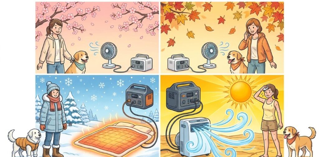 ポータブル電源は何Wh