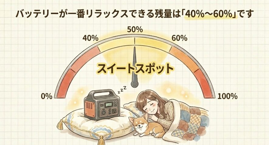 保管時に注意したい最適な残量レベル