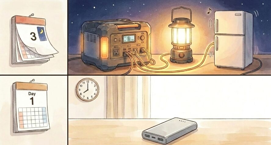 災害時の停電対策に必要な電気量