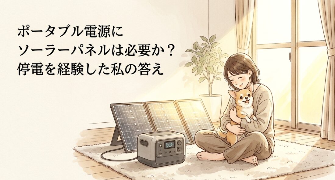 ポータブル電源にソーラーパネルは必要か？