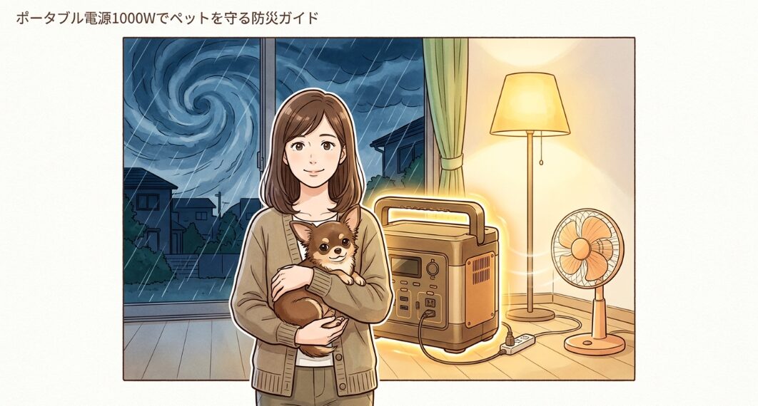 ポータブル電源1000Wでペットを守る