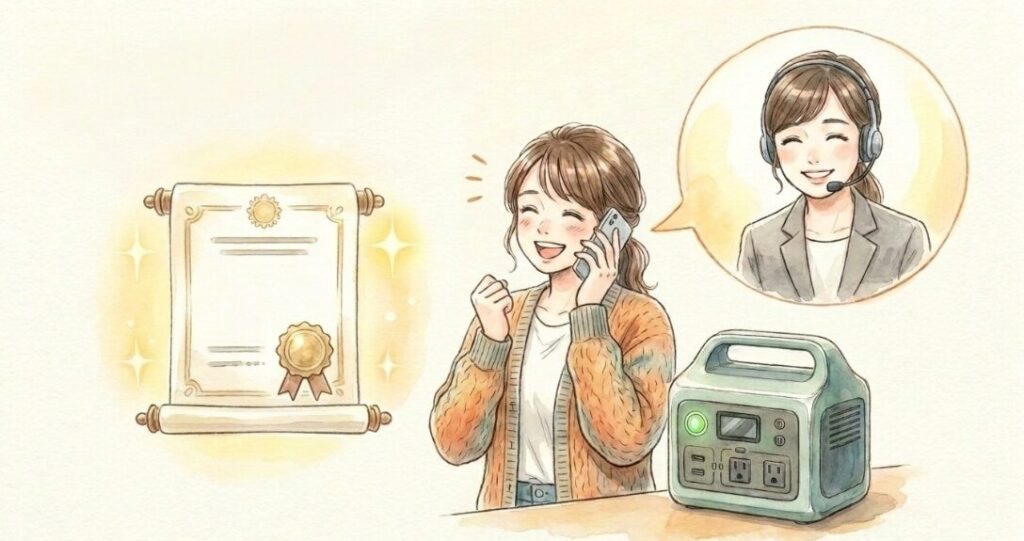 万が一の停電でも安心できる保証とサポート体制