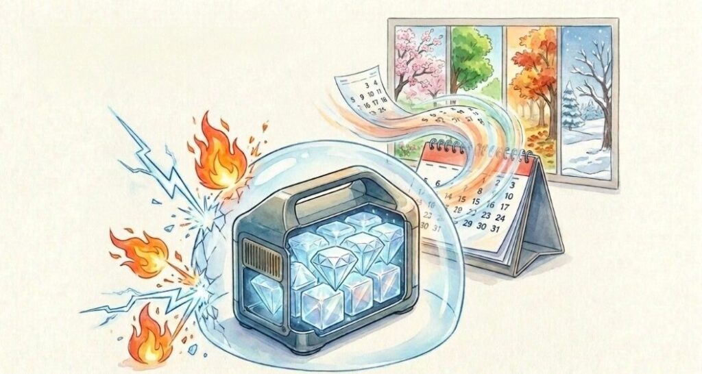 寿命を左右するバッテリーの寿命や安全機能