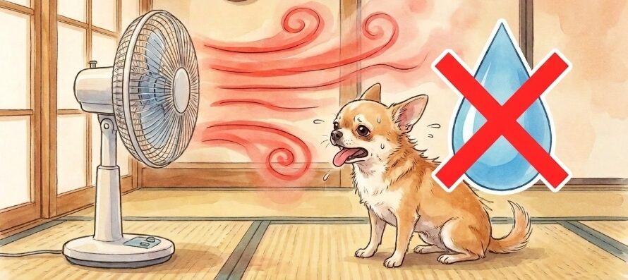 扇風機だけでは犬の暑さは防げない