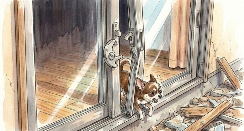 窓から逃げ出す愛犬の脱走リスク