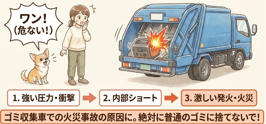 リチウムイオン電池の危険性と発火リスク