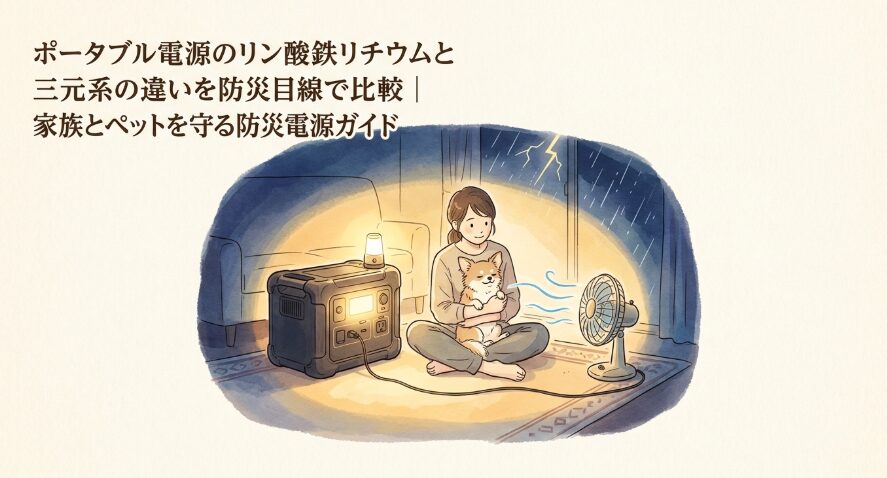 ポータブル電源のリン酸鉄リチウムと三元系の違い