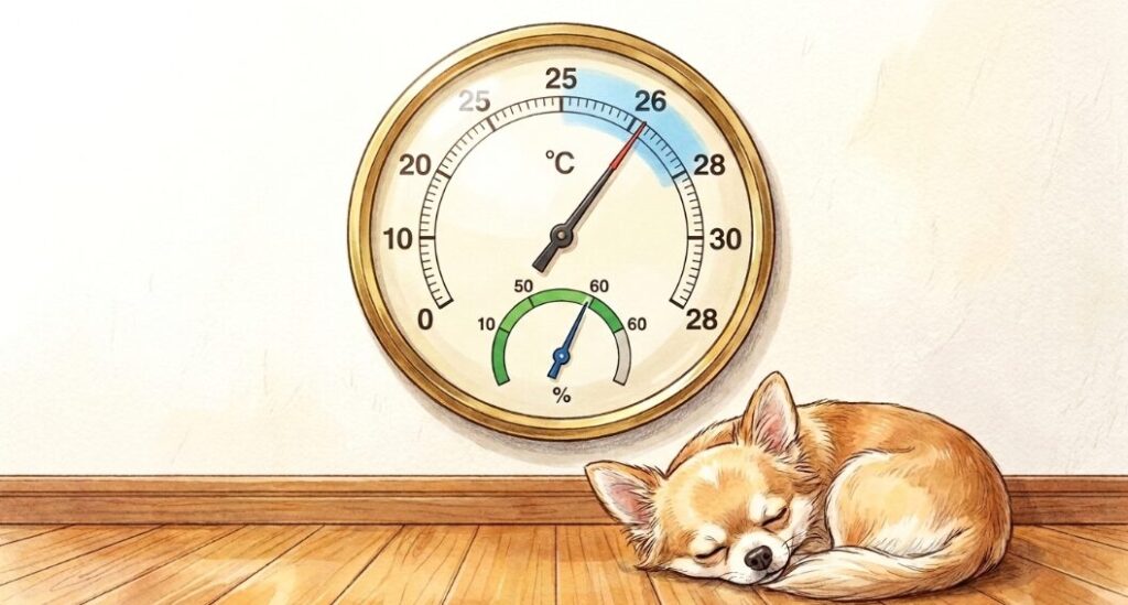夏の愛犬の留守番に最適なエアコンの温度