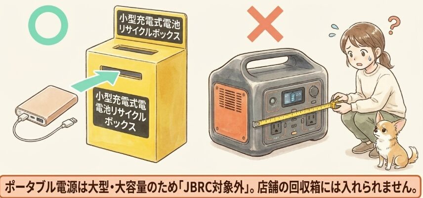 一般社団法人JBRCの回収対象か確認
