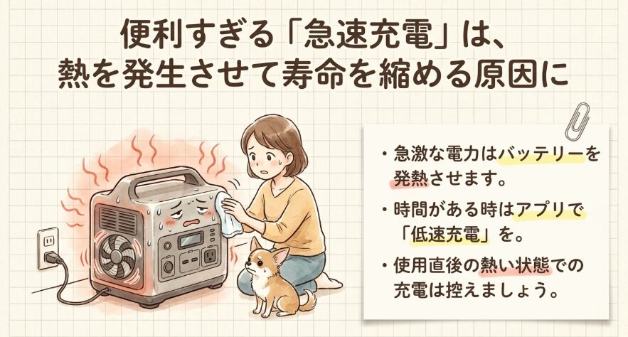 急速充電の多用を避けるべき理由