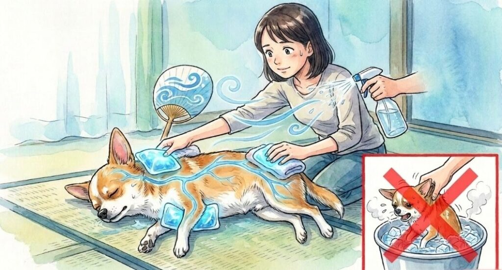 水や保冷剤を使った応急処置のポイント