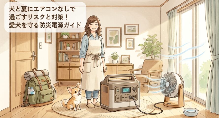 犬と夏にエアコンなし