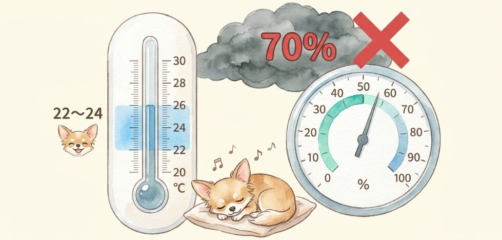 犬にとって快適な室温と湿度の目安