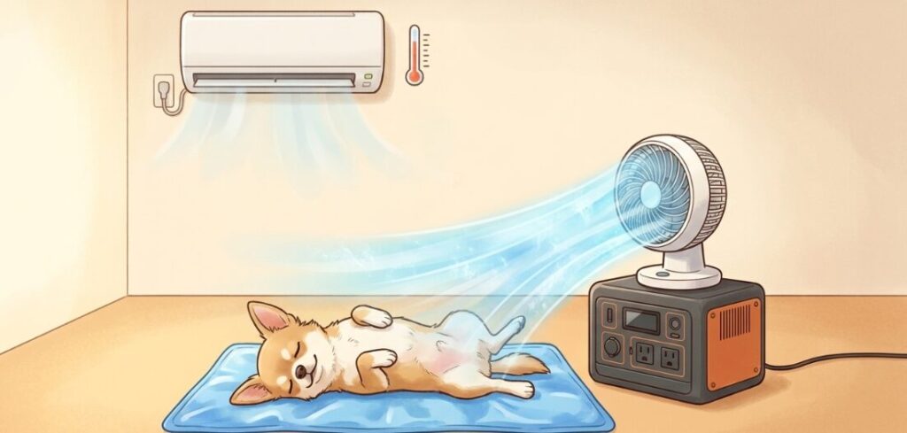 夏のエアコン代を抑えるペットのための工夫