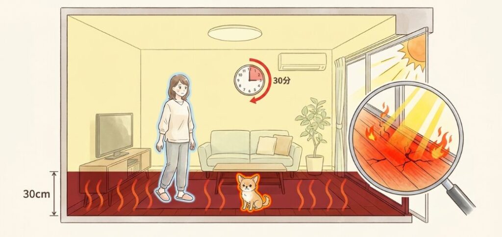 エアコン停止時の室温上昇リスク