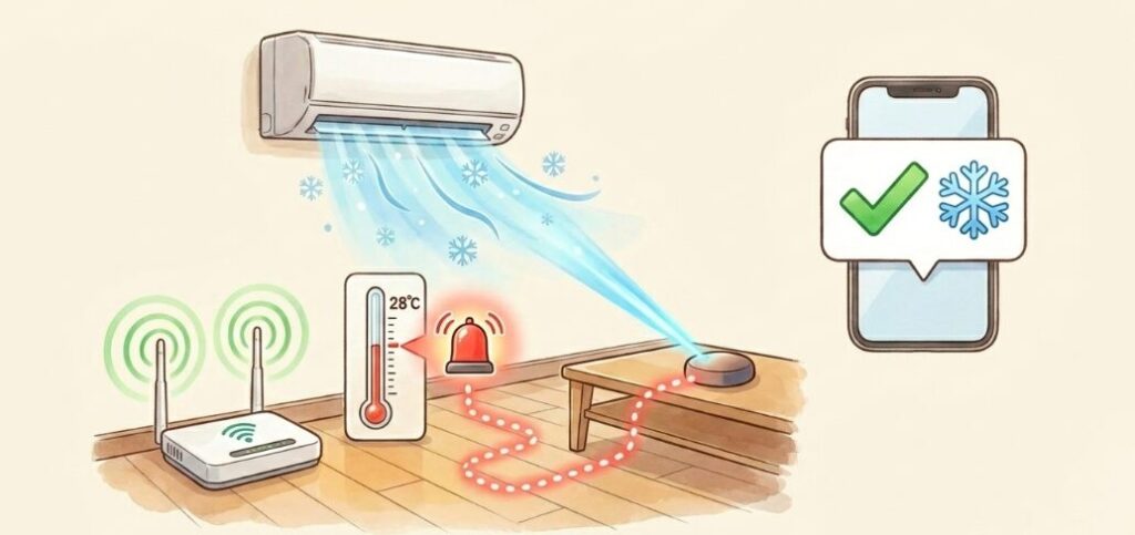 スマートリモコンを活用した遠隔操作