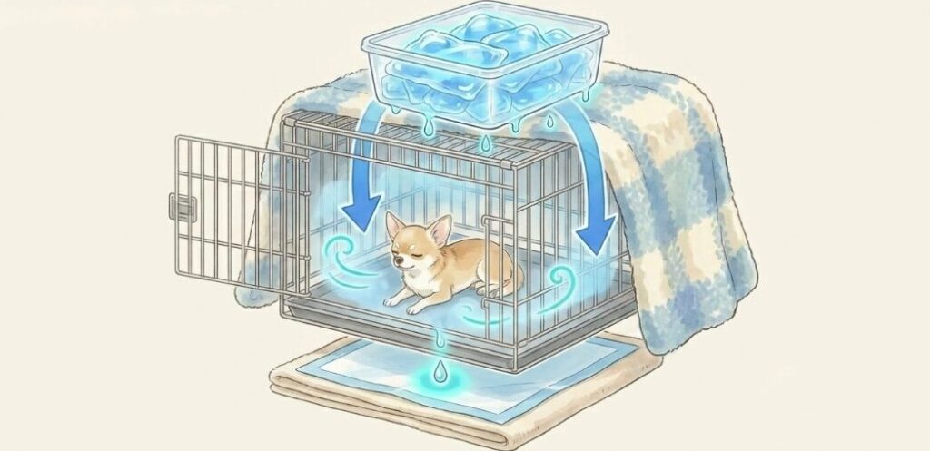 保冷剤や氷を使った緊急の暑さ対策