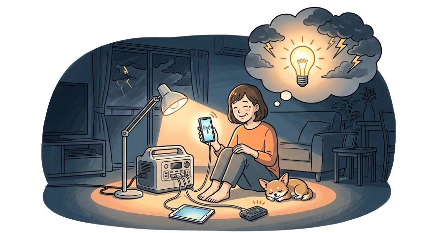 災害時の停電対策に役立つ安心感