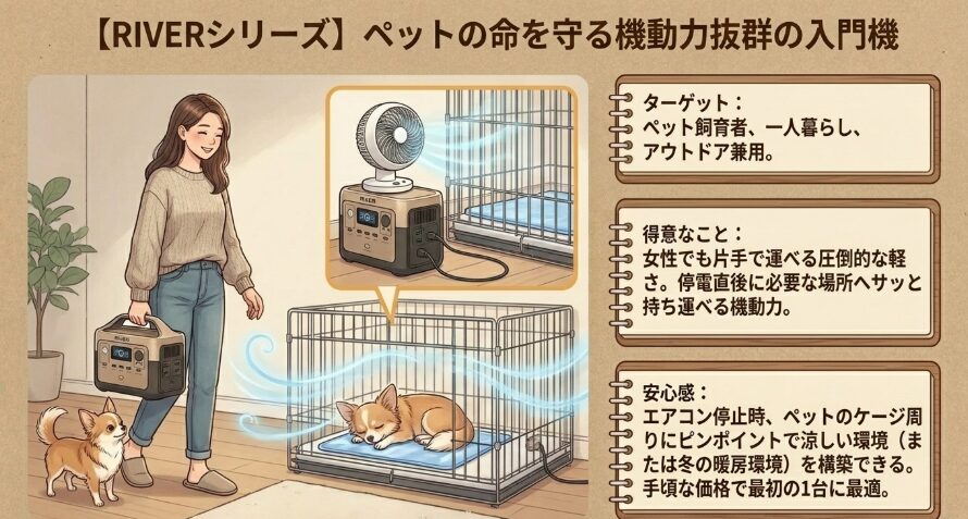 ペットの暑さ対策に役立つ手軽な小型モデル