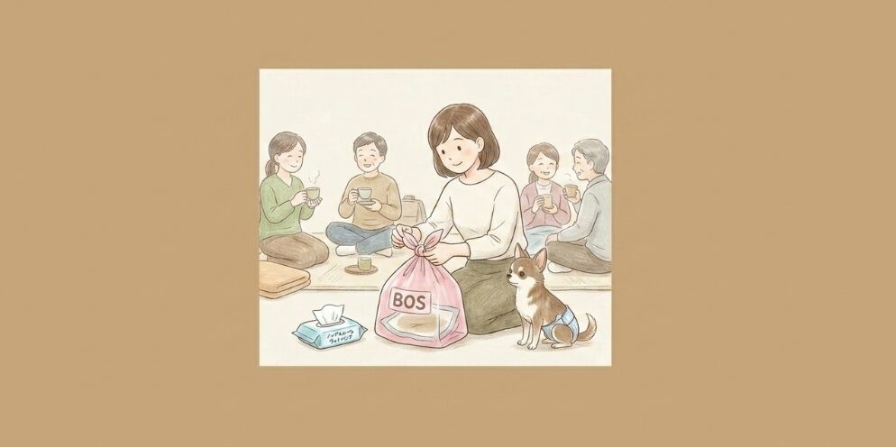 避難所で周囲に配慮する衛生用品の準備