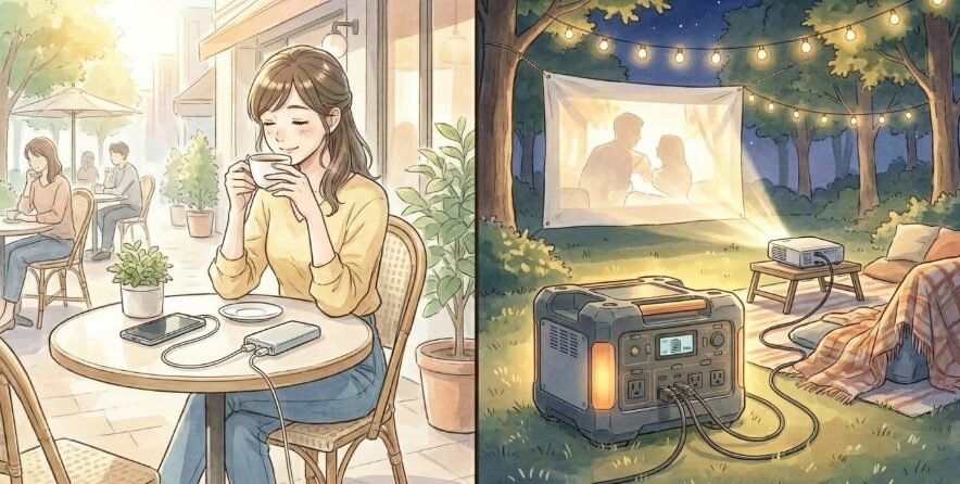 屋内と屋外での主な使用シーン