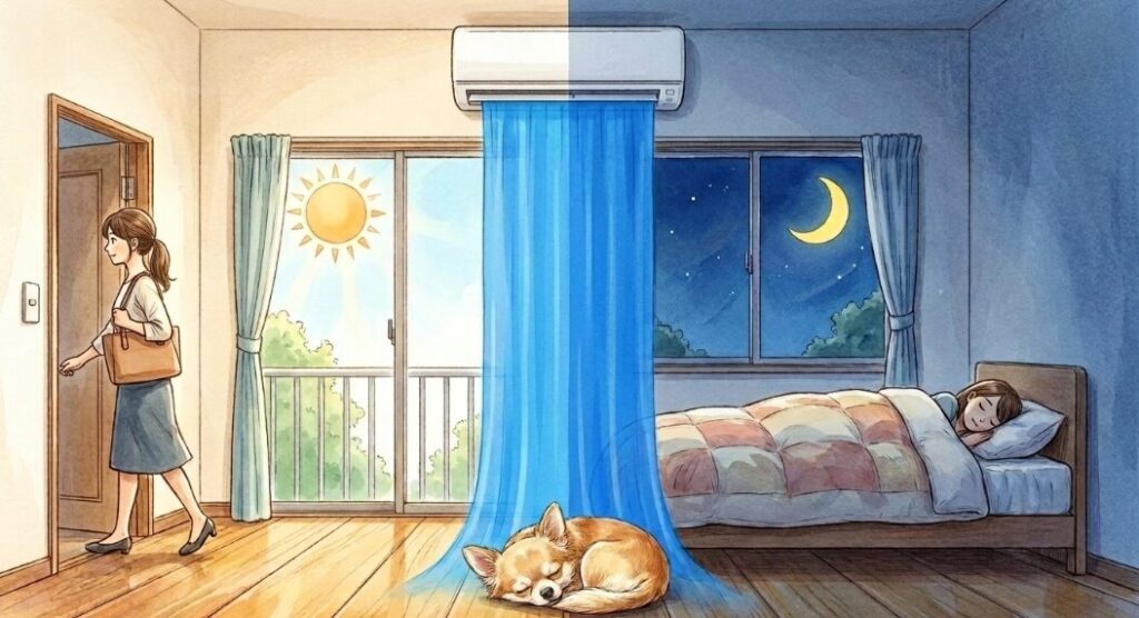 24時間つけっぱなしにする時の設定方法