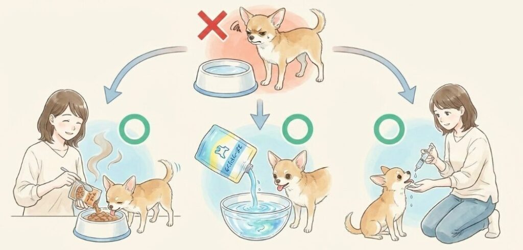 水分補給を絶やさないための工夫