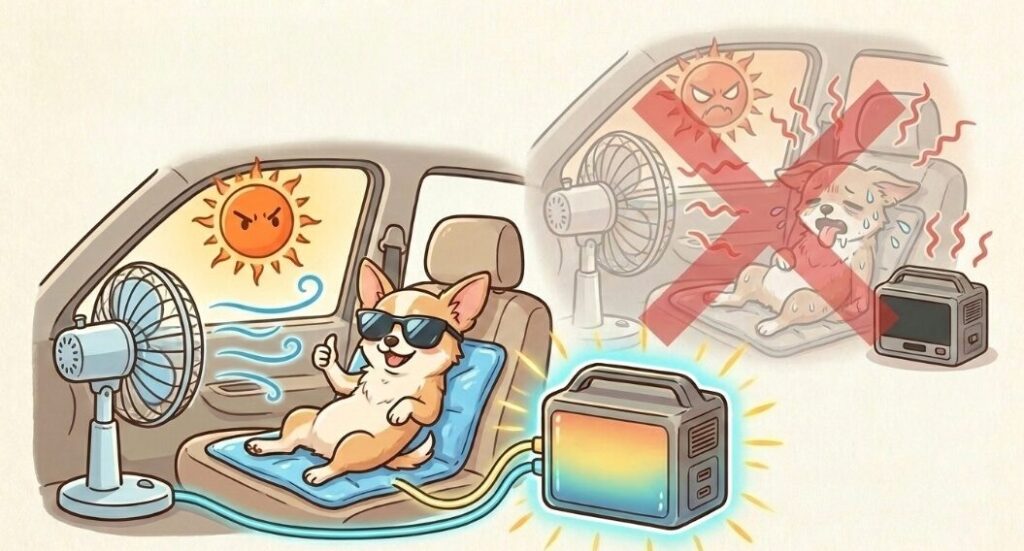 チワワなど小型犬の暑さ対策に必要な電力
