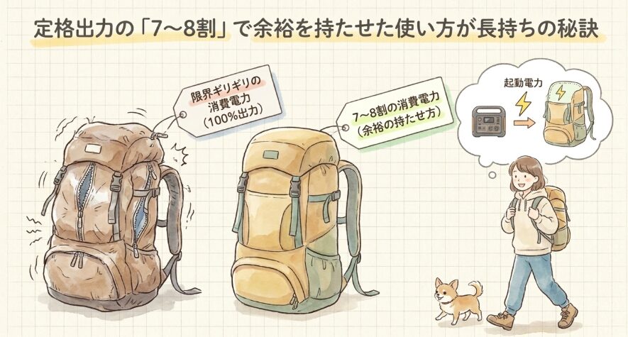 家電製品を接続する際の適切な消費電力