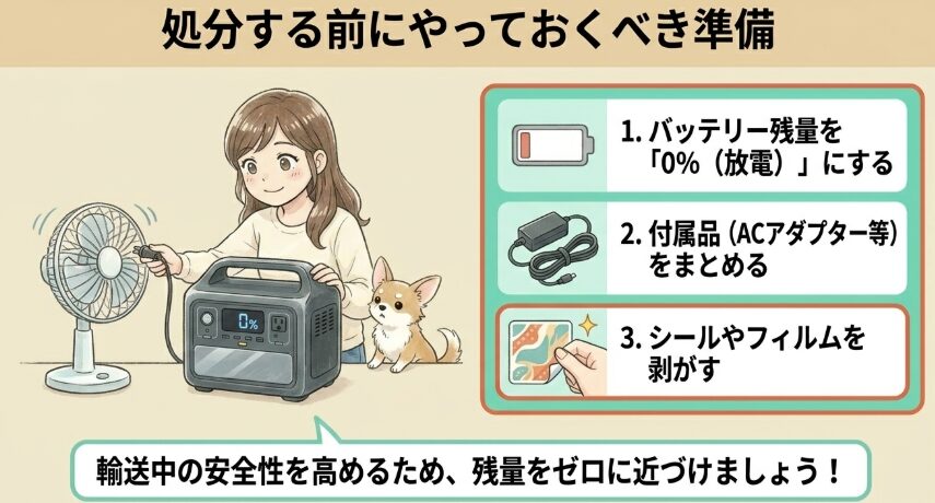 家族とペットを守るポータブル電源の処分方法