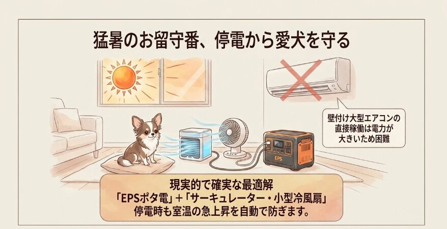 ペットの留守番やエアコン稼働での活用法